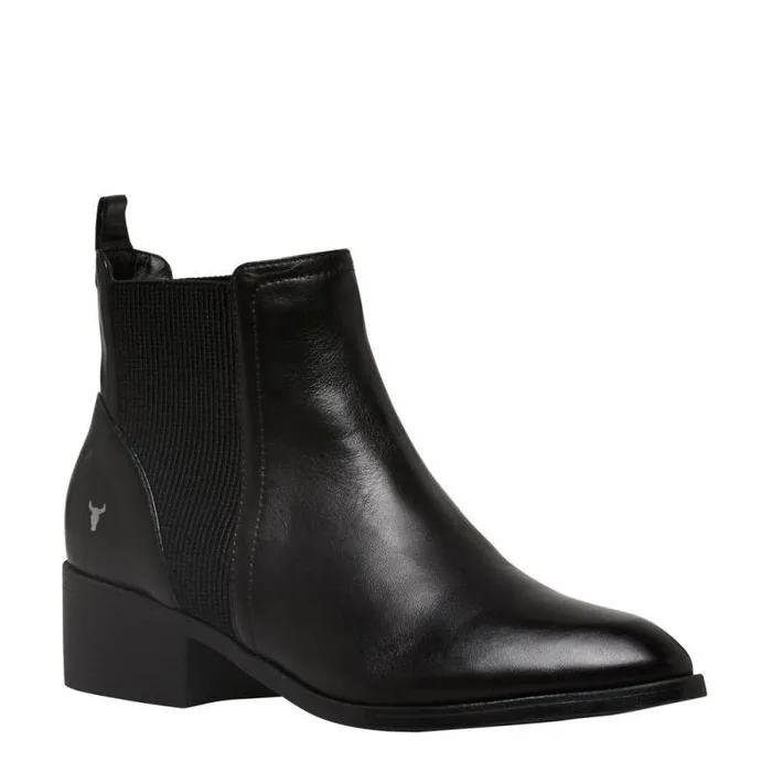 Windsor Smith Boots Women RAF BLACK LEATHER BOOTS Windsor Smith Boots Women RAF BLACK LEATHER BOOTS