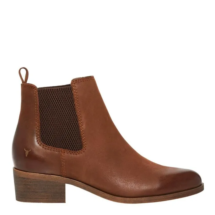Windsor Smith Boots Women RAVEE TAN LEATHER BOOTS