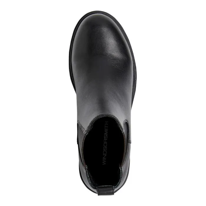 Windsor Smith Boots Women WISDOM BLACK LEATHER BOOTS Windsor Smith Boots Women WISDOM BLACK LEATHER BOOTS