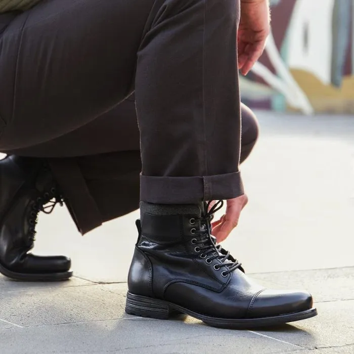 Windsor Smith European Collection Men FEVERR BLACK LEATHER BOOTS Windsor Smith European Collection Men FEVERR BLACK LEATHER BOOTS