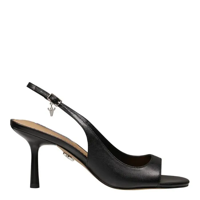 Windsor Smith Heels Women HIBISCUS BLACK LEATHER HEELS