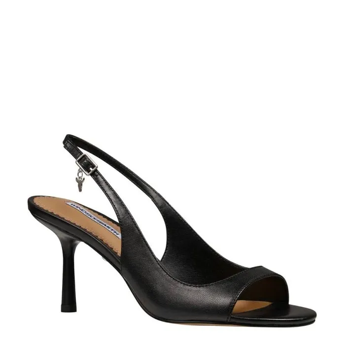Windsor Smith Heels Women HIBISCUS BLACK LEATHER HEELS Windsor Smith Heels Women HIBISCUS BLACK LEATHER HEELS