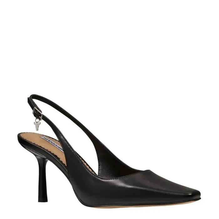 Windsor Smith Heels Women PASTIME BLACK LEATHER HEELS Windsor Smith Heels Women PASTIME BLACK LEATHER HEELS