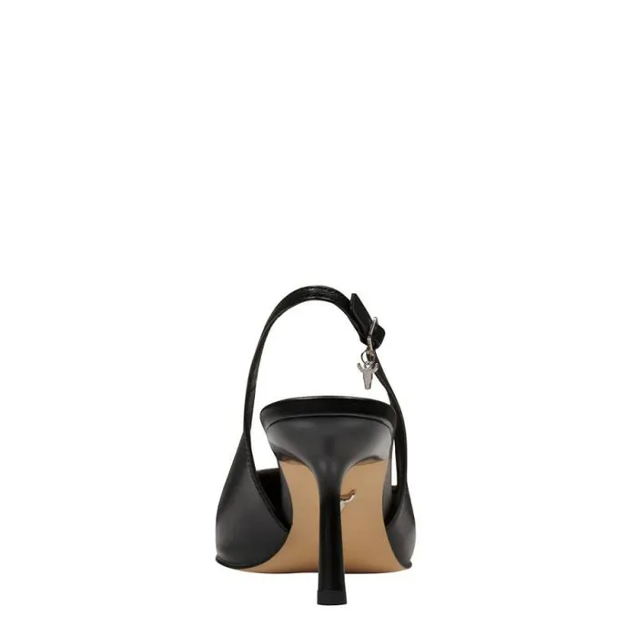 Windsor Smith Heels Women PASTIME BLACK LEATHER HEELS Windsor Smith Heels Women PASTIME BLACK LEATHER HEELS