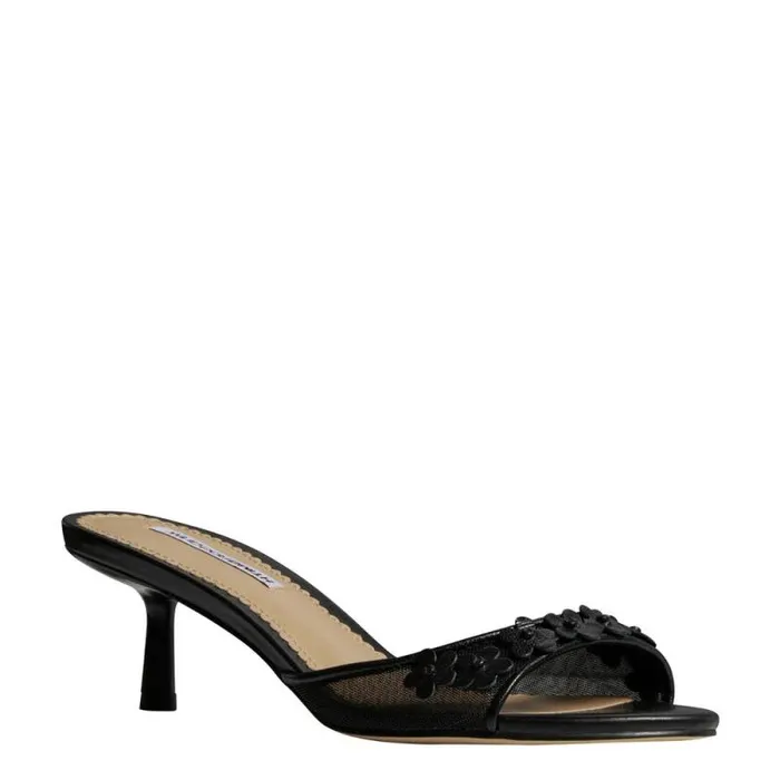Windsor Smith Heels Women PRETTIER BLACK MESH HEELS Windsor Smith Heels Women PRETTIER BLACK MESH HEELS