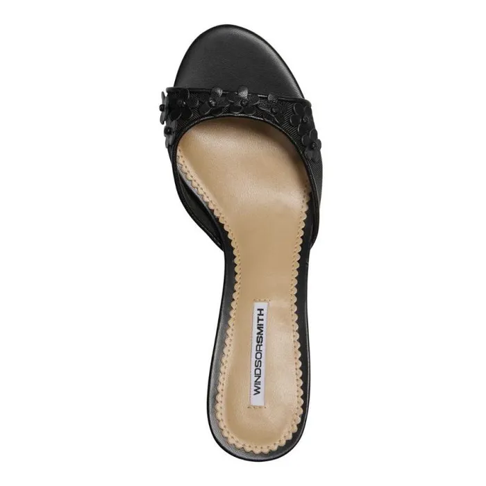 Windsor Smith Heels Women PRETTIER BLACK MESH HEELS Windsor Smith Heels Women PRETTIER BLACK MESH HEELS