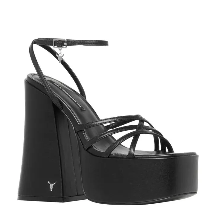 Windsor Smith Platforms Women AFTERPARTY BLACK PLATFORM HEELS Windsor Smith Platforms Women AFTERPARTY BLACK PLATFORM HEELS