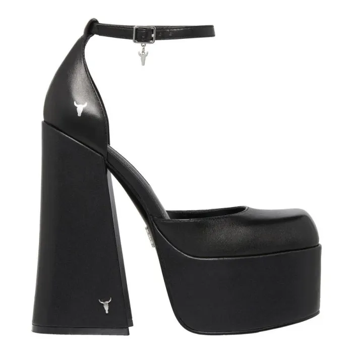 Windsor Smith Platforms Women DIAMONDS BLACK PLATFORM HEELS