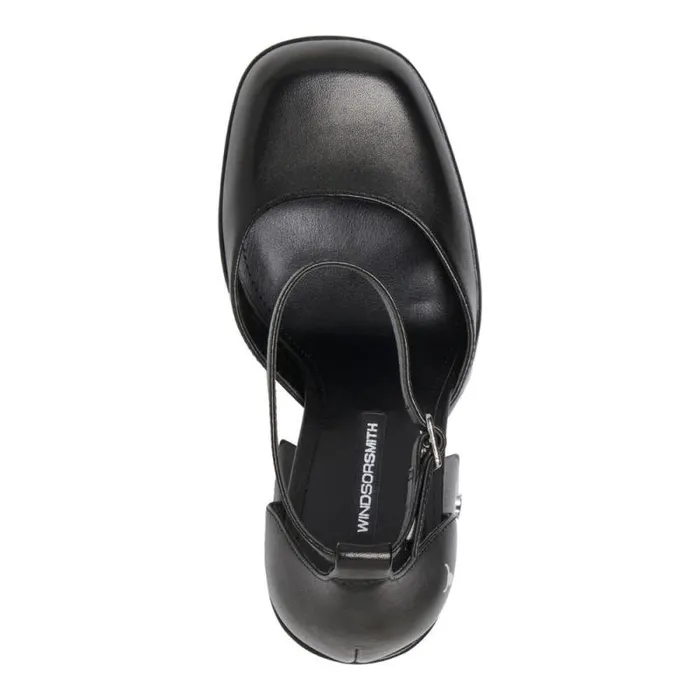 Windsor Smith Platforms Women DIAMONDS BLACK PLATFORM HEELS Windsor Smith Platforms Women DIAMONDS BLACK PLATFORM HEELS