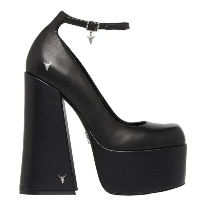 Windsor Smith Platforms Women DIZZY BLACK PLATFORM HEELS