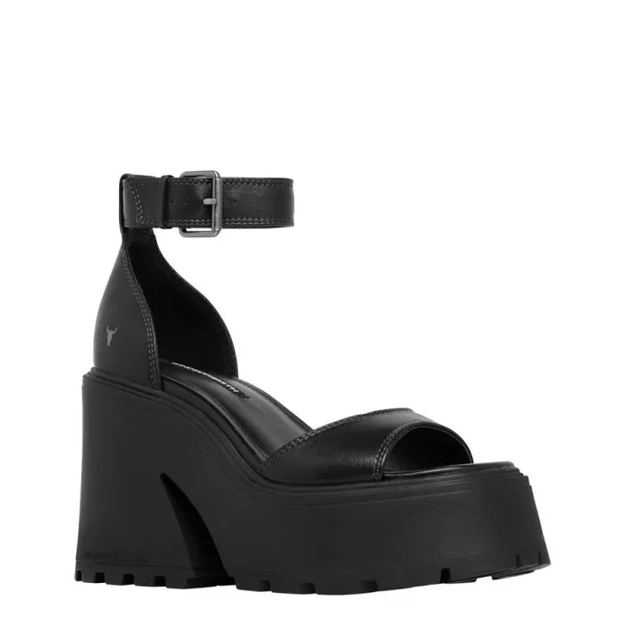 Windsor Smith Platforms Women FLAWS BLACK PLATFORM HEELS Windsor Smith Platforms Women FLAWS BLACK PLATFORM HEELS