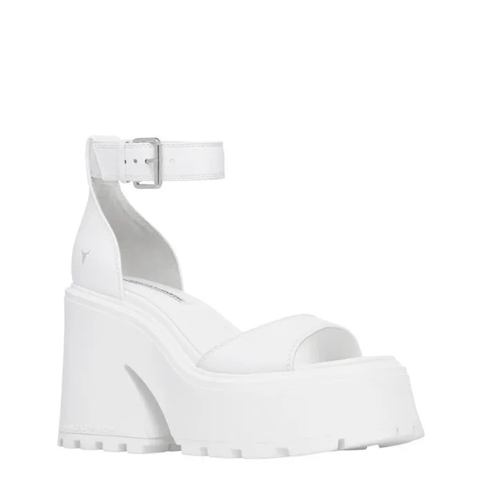 Windsor Smith Platforms Women FLAWS WHITE PLATFORM HEELS Windsor Smith Platforms Women FLAWS WHITE PLATFORM HEELS