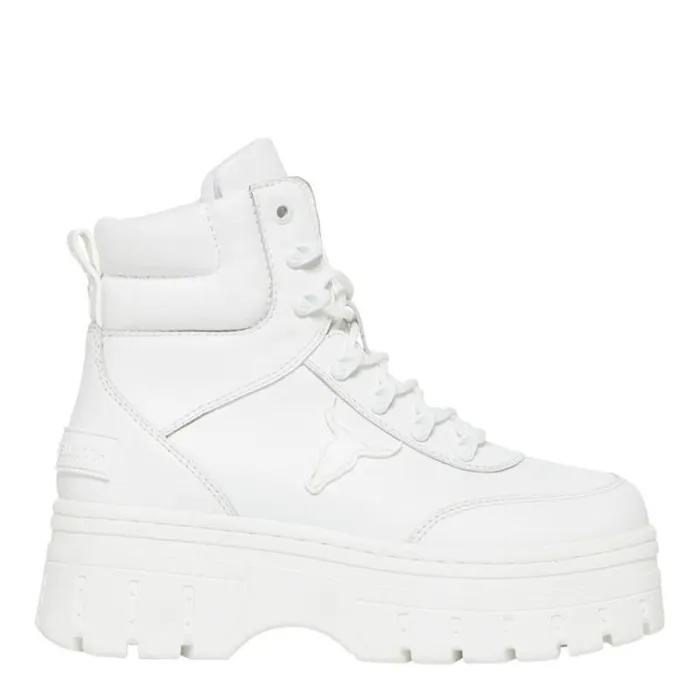 Windsor Smith Platforms Women LAKEN WHITE PLATFORM BOOTS