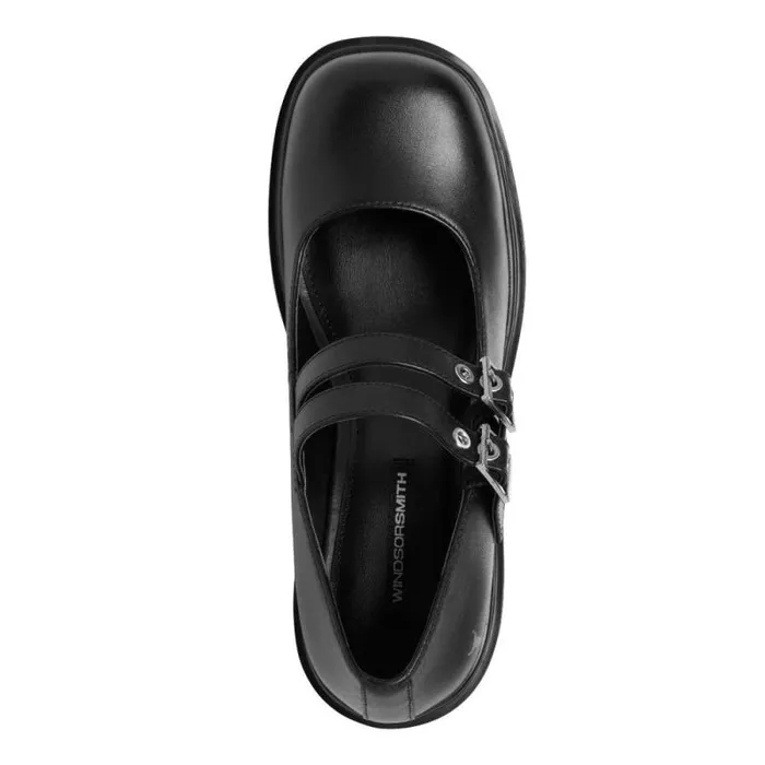 Windsor Smith Platforms Women LESSONS BLACK LEATHER PLATFORM SHOES Windsor Smith Platforms Women LESSONS BLACK LEATHER PLATFORM SHOES