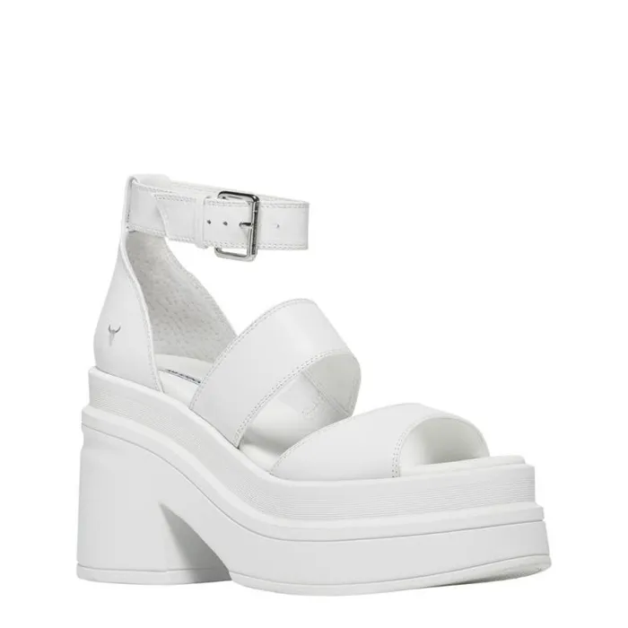 Windsor Smith Platforms Women MATCH WHITE PLATFORM HEELS Windsor Smith Platforms Women MATCH WHITE PLATFORM HEELS