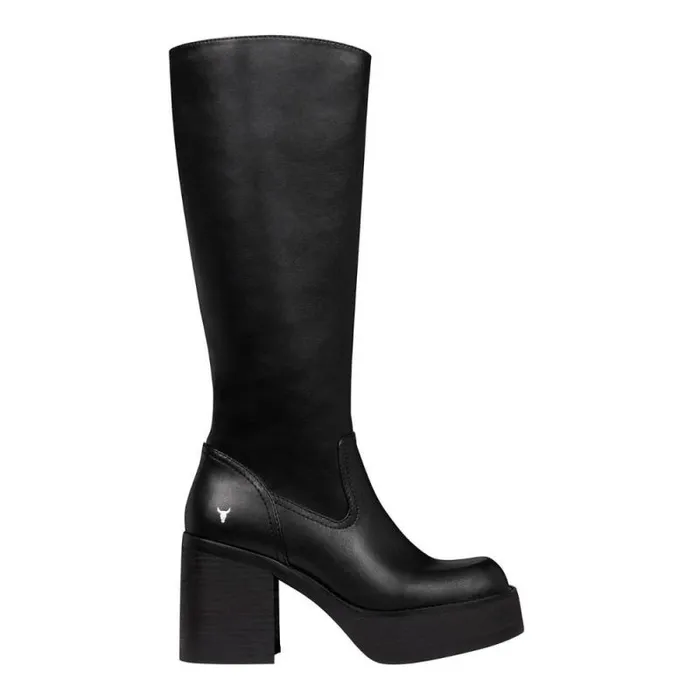 Windsor Smith Platforms Women NICHE BLACK PU PLATFORM BOOTS