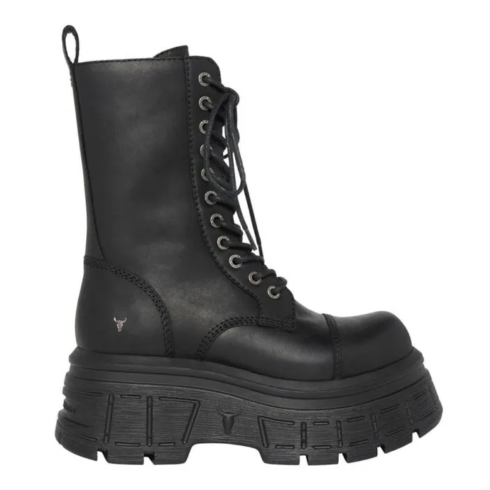 Windsor Smith Platforms Women SCREAMING BLACK PLATFORM BOOTS