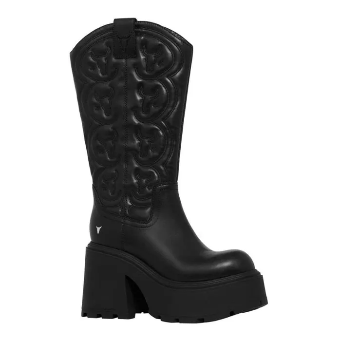 Windsor Smith Platforms Women SENSATION BLACK PLATFORM BOOTS Windsor Smith Platforms Women SENSATION BLACK PLATFORM BOOTS