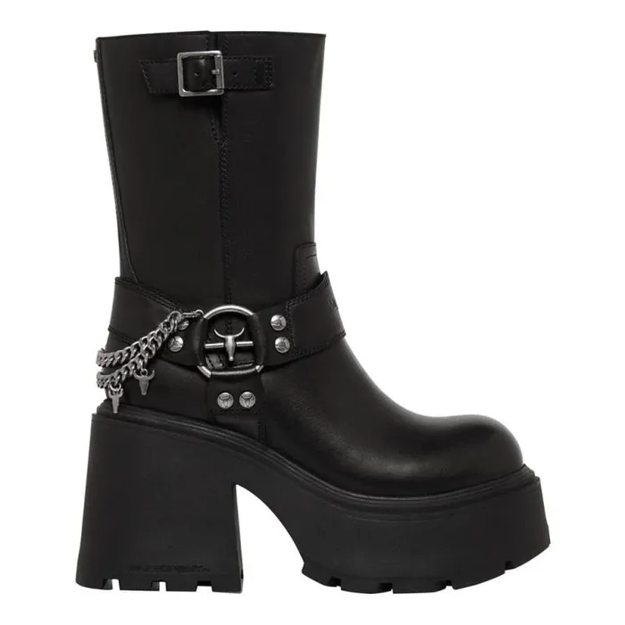 Windsor Smith Platforms Women STRIKE BLACK PLATFORM BOOTS