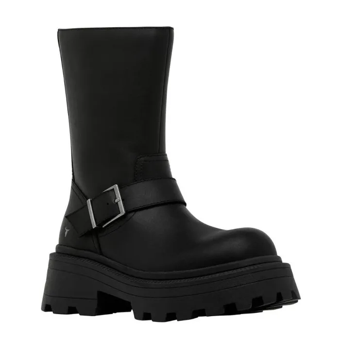 Windsor Smith Platforms Women TEASIN BLACK PLATFORM BOOTS Windsor Smith Platforms Women TEASIN BLACK PLATFORM BOOTS