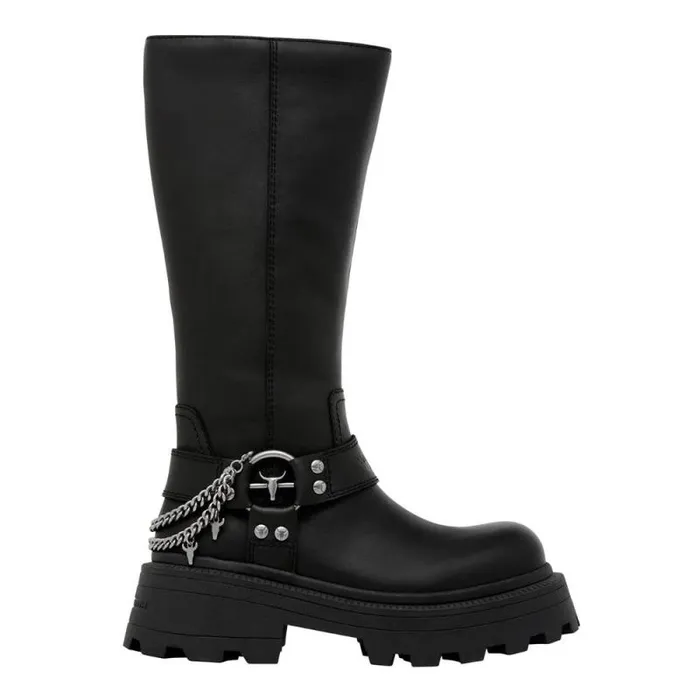 Windsor Smith Platforms Women THIEF BLACK PLATFORM BOOTS