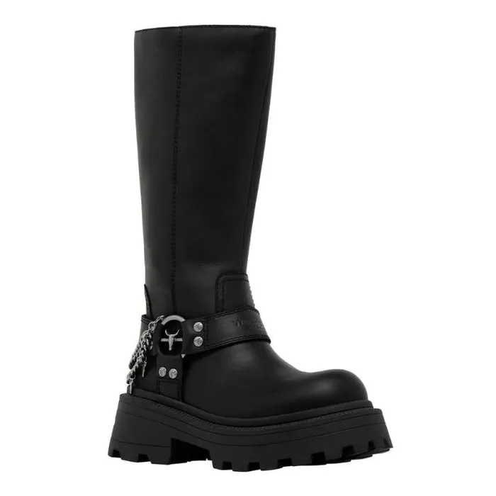 Windsor Smith Platforms Women THIEF BLACK PLATFORM BOOTS