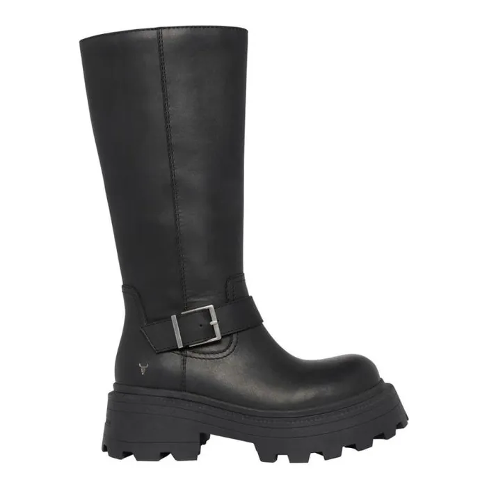 Windsor Smith Platforms Women TRACE BLACK PLATFORM BOOTS