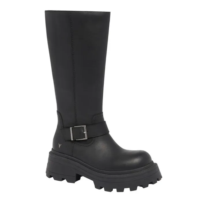 Windsor Smith Platforms Women TRACE BLACK PLATFORM BOOTS Windsor Smith Platforms Women TRACE BLACK PLATFORM BOOTS