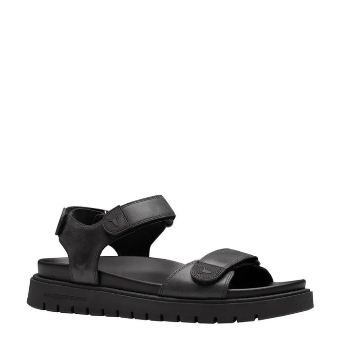 Windsor Smith Sandals Men RAMSEY BLACK LEATHER SANDALS Windsor Smith Sandals Men RAMSEY BLACK LEATHER SANDALS