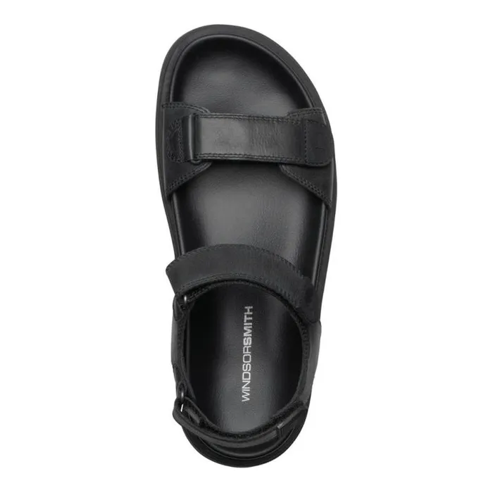 Windsor Smith Sandals Men RAMSEY BLACK LEATHER SANDALS Windsor Smith Sandals Men RAMSEY BLACK LEATHER SANDALS