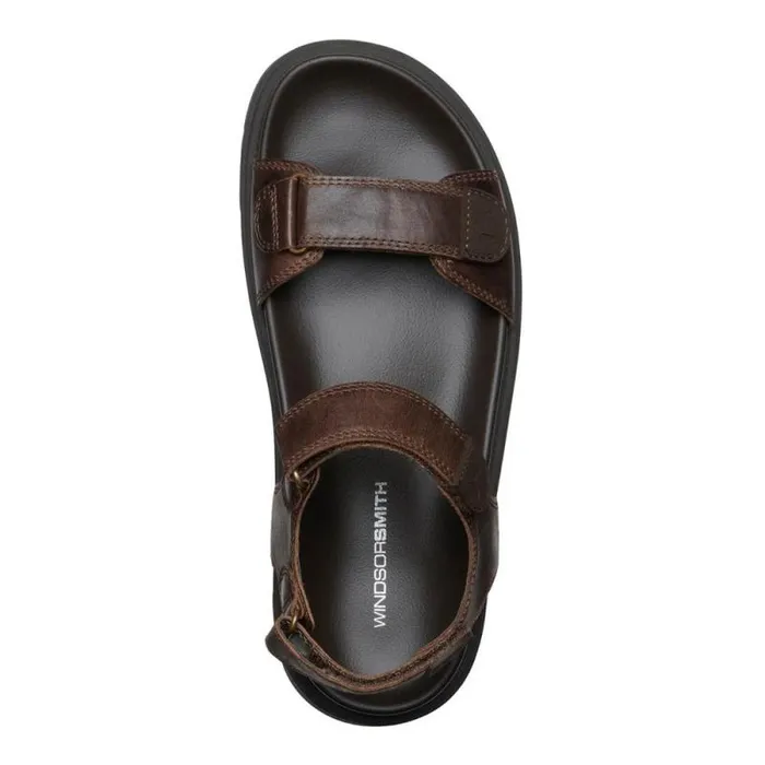 Windsor Smith Sandals Men RAMSEY DARK BROWN LEATHER SANDALS Windsor Smith Sandals Men RAMSEY DARK BROWN LEATHER SANDALS