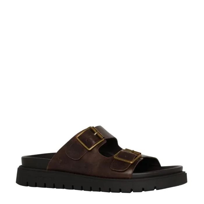 Windsor Smith Sandals Men REIGN DARK BROWN LEATHER SANDALS Windsor Smith Sandals Men REIGN DARK BROWN LEATHER SANDALS