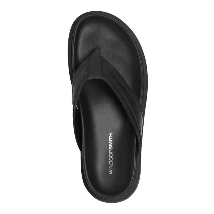 Windsor Smith Sandals Men RIVER BLACK LEATHER SANDALS Windsor Smith Sandals Men RIVER BLACK LEATHER SANDALS