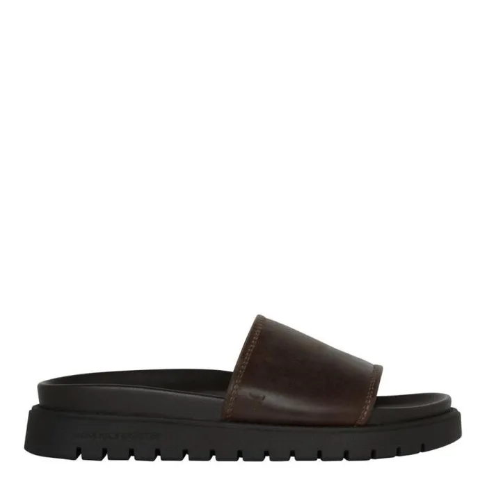Windsor Smith Sandals Men ROWDY DARK BROWN LEATHER SANDALS
