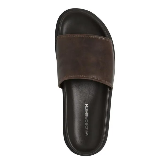 Windsor Smith Sandals Men ROWDY DARK BROWN LEATHER SANDALS Windsor Smith Sandals Men ROWDY DARK BROWN LEATHER SANDALS