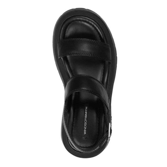Windsor Smith Sandals Women COSMOS BLACK CHUNKY SANDALS Windsor Smith Sandals Women COSMOS BLACK CHUNKY SANDALS