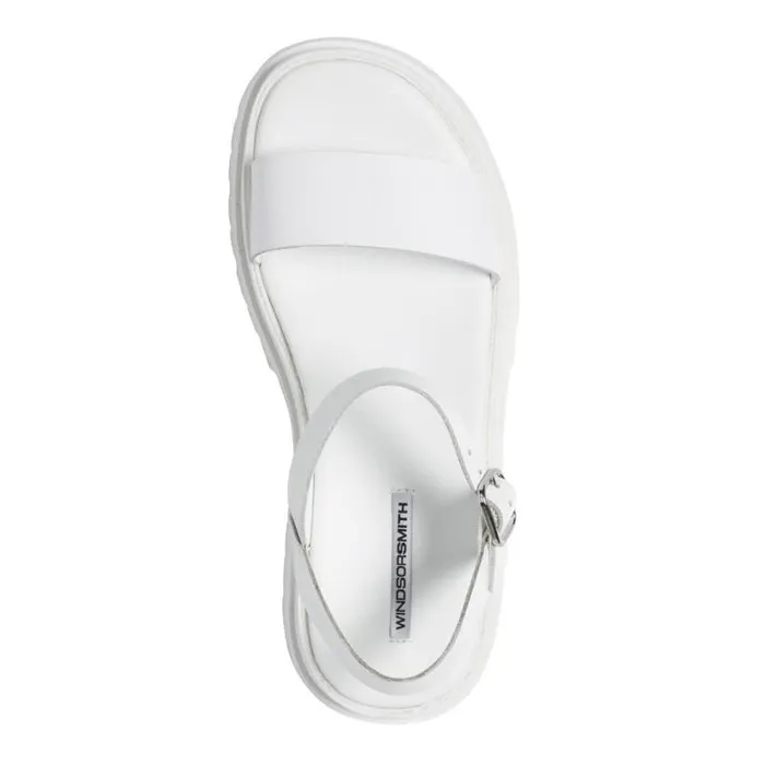 Windsor Smith Sandals Women LINGER WHITE LEATHER SANDALS Windsor Smith Sandals Women LINGER WHITE LEATHER SANDALS