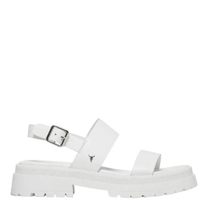 Windsor Smith Sandals Women LOYALTY WHITE LEATHER SANDALS