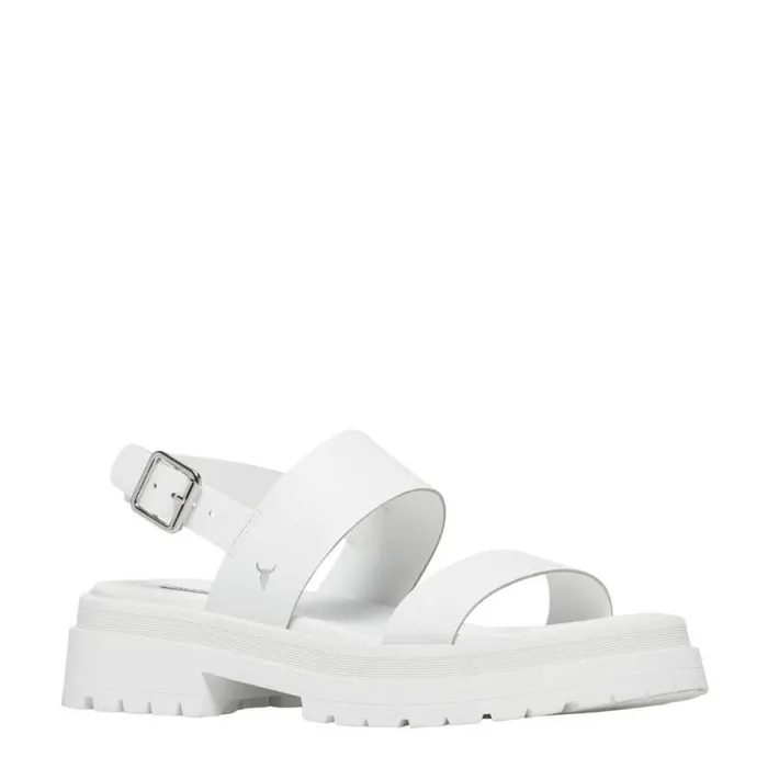 Windsor Smith Sandals Women LOYALTY WHITE LEATHER SANDALS Windsor Smith Sandals Women LOYALTY WHITE LEATHER SANDALS