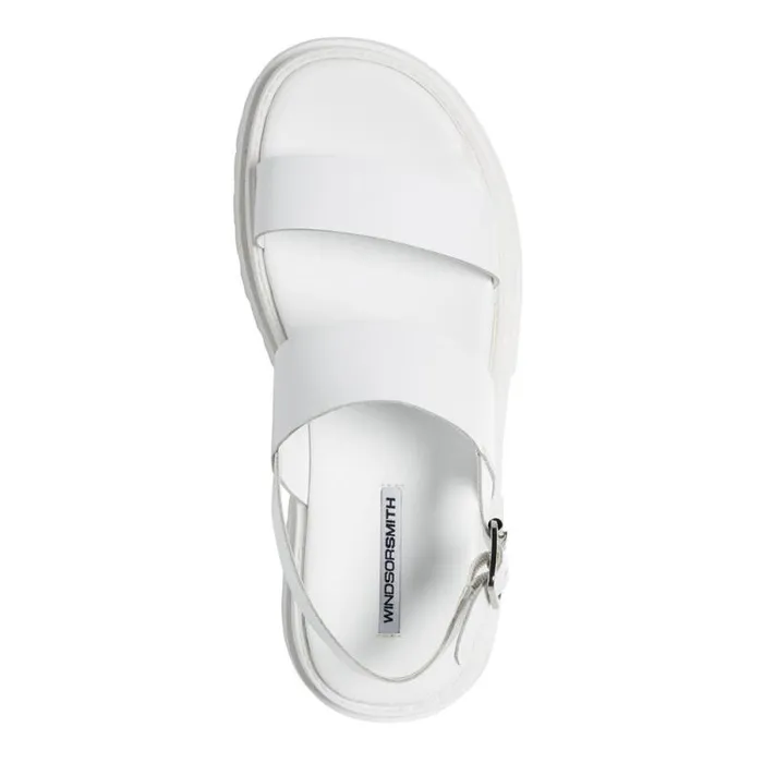 Windsor Smith Sandals Women LOYALTY WHITE LEATHER SANDALS Windsor Smith Sandals Women LOYALTY WHITE LEATHER SANDALS