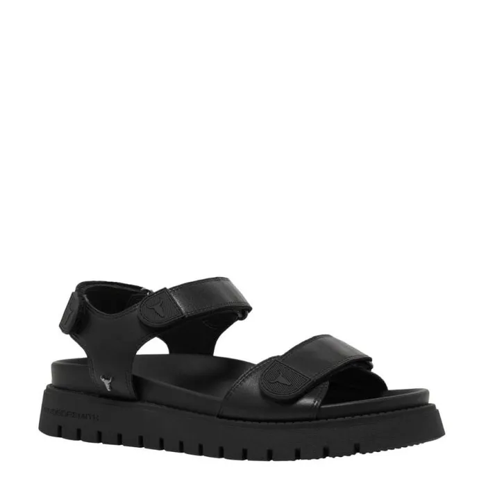 Windsor Smith Sandals Women MIDSUMMER BLACK LEATHER SANDALS Windsor Smith Sandals Women MIDSUMMER BLACK LEATHER SANDALS