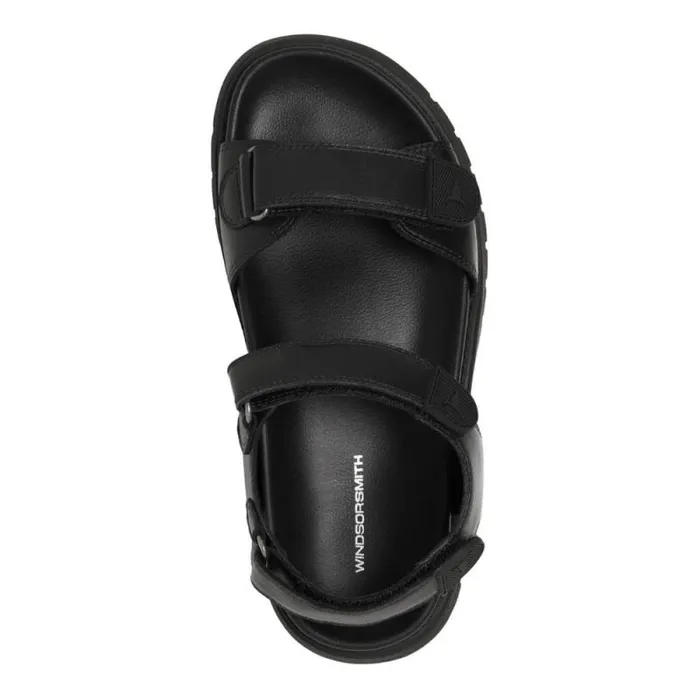 Windsor Smith Sandals Women MIDSUMMER BLACK LEATHER SANDALS Windsor Smith Sandals Women MIDSUMMER BLACK LEATHER SANDALS