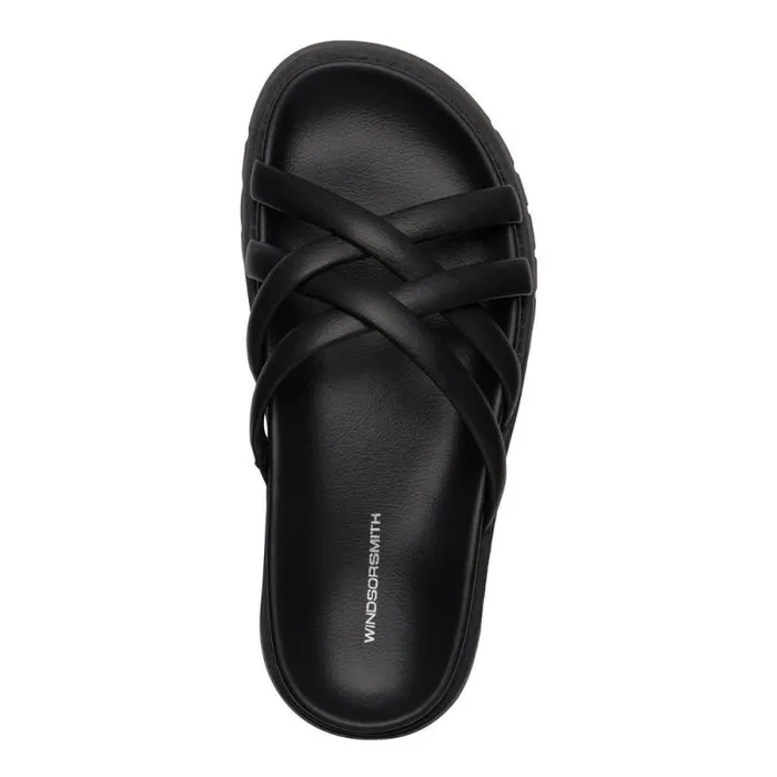 Windsor Smith Sandals Women MISSING BLACK LEATHER SANDALS Windsor Smith Sandals Women MISSING BLACK LEATHER SANDALS