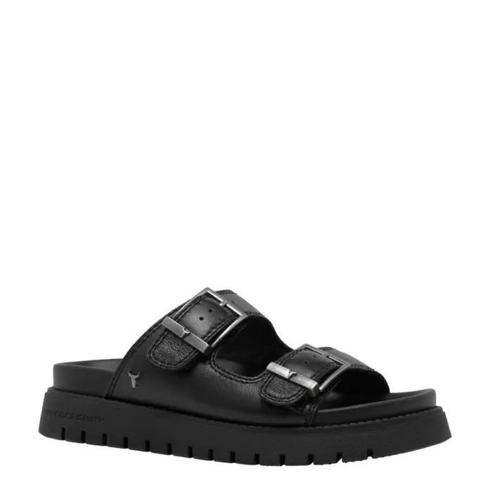Windsor Smith Sandals Women MOOD BLACK LEATHER SANDALS Windsor Smith Sandals Women MOOD BLACK LEATHER SANDALS