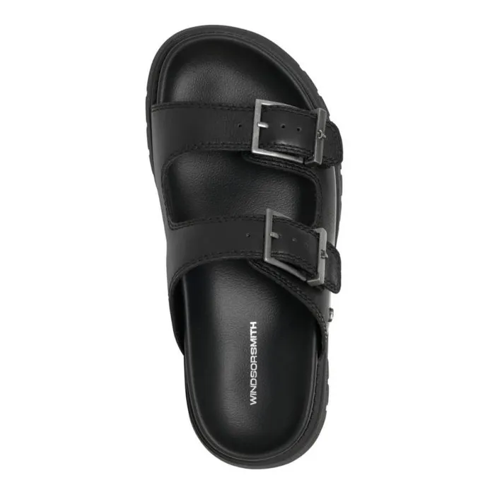 Windsor Smith Sandals Women MOOD BLACK LEATHER SANDALS Windsor Smith Sandals Women MOOD BLACK LEATHER SANDALS