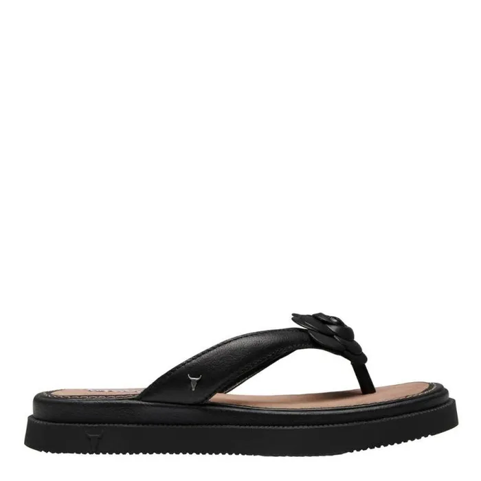 Windsor Smith Sandals Women SPOILT BLACK LEATHER SANDALS