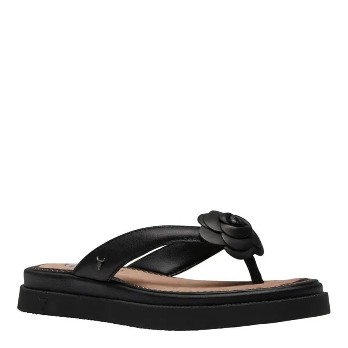 Windsor Smith Sandals Women SPOILT BLACK LEATHER SANDALS Windsor Smith Sandals Women SPOILT BLACK LEATHER SANDALS