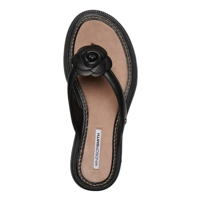 Windsor Smith Sandals Women SPOILT BLACK LEATHER SANDALS Windsor Smith Sandals Women SPOILT BLACK LEATHER SANDALS