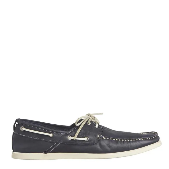 Windsor Smith Shoes Men 369 NAVY LEATHER LOAFERS