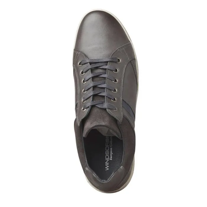 Windsor Smith Shoes Men ART157 GREY LEATHER SHOES Windsor Smith Shoes Men ART157 GREY LEATHER SHOES